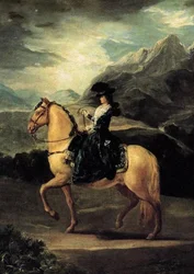 Reiterporträt von María Teresa de Vallabriga